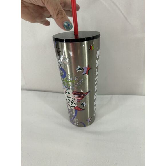 Starbucks Winter 2023 Christmas Immersive Floral Stainless Steel Tumbler 24ozNWT - Picture 3 of 9